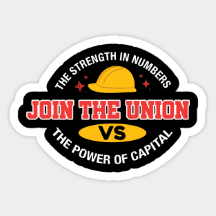 Defy the Power of Capital - Join the Union Sticker